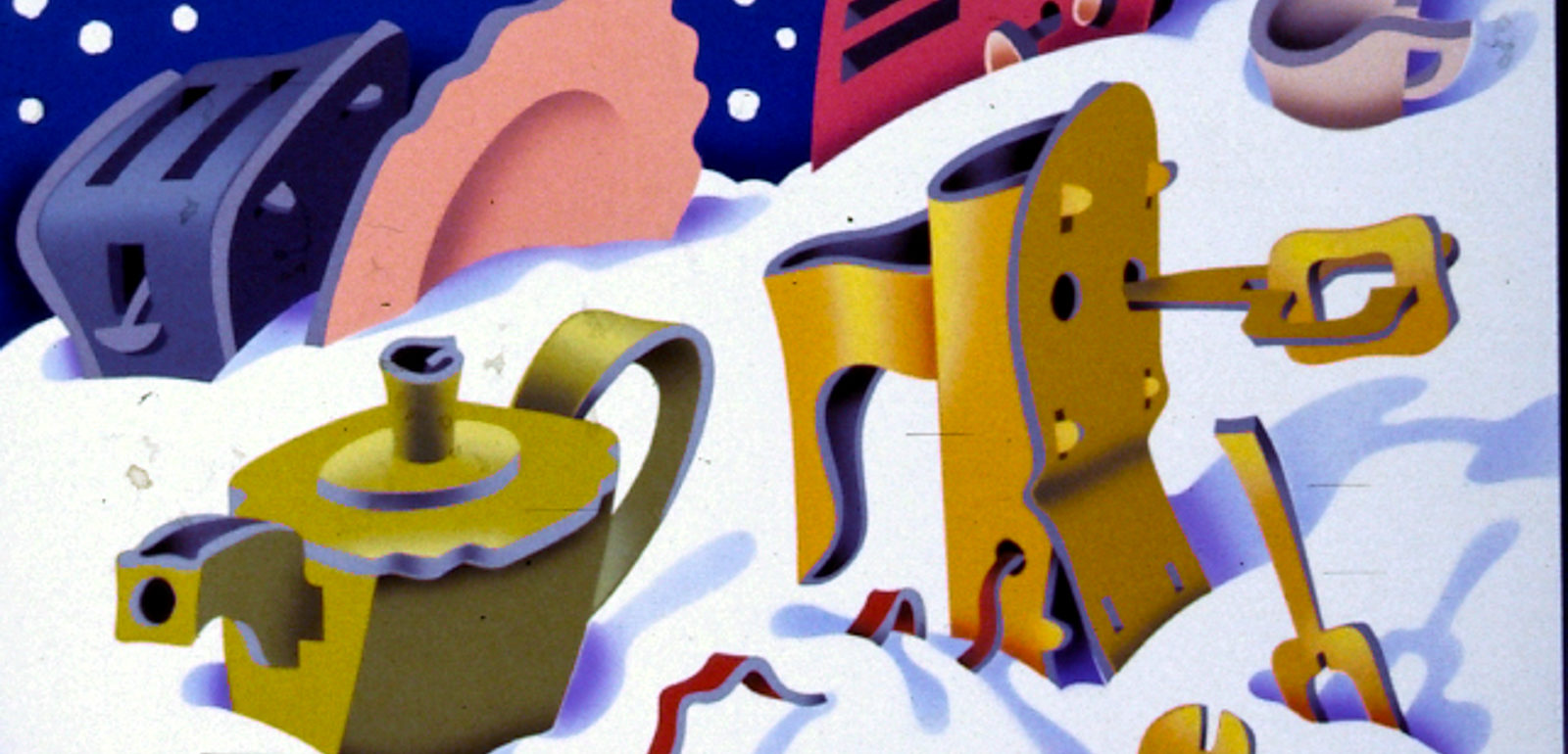 Winter Comes to Cardboard Kitchen